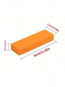 1/2/3PCS LARGE RECTANGULAR RUBBER SPONGE DESINCRUSTANTE EFFECTIVE NONSCRATCH REMOVES GREASE SOAP SCUM ORANGE SCRUBBER FOR BATHROOM KITCHEN HOUSEHOLD - A - View 10