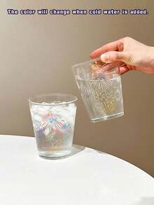 Original Temperature-Activated Fireworks Design, High Borosilicate Glass, Color Shifts With Cold & Warm Water, Marked Measurements, Perfect For Daily Drinks At Home. - Multicolor - View 8