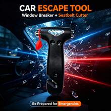 1pc Car Hammer, Automotive Rescue Hammer, Emergency Escape Hammer, Solid Window Breaker - multicolor - View 4