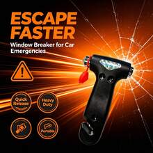 1pc Car Hammer, Automotive Rescue Hammer, Emergency Escape Hammer, Solid Window Breaker - multicolor - View 3