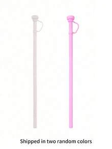 1pc Replacement 12 Inch Long Silicone Straw With Straw Cover,Compatible With 40 Oz 30 Oz Cup Tumbler,Reusable Silicone Straw - Multicolor - View 11