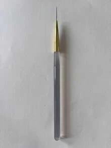 1Pc Nail Art Liner Brush With Smooth Durable Bristles – Ultra Fine Drawing Pen For Thin Lines, Precision DIY Manicure Tool - Yellow - View 7