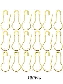 20/100/120/260Pcs Pin Clothing Tag Pins Bulb Pin Metal Gourd Pin Calabash Pin For Hand Sewing DIY Crafts Home Accessories - Gold - View 8