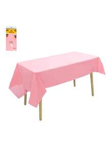 1 Piece Colorful Plastic Rectangular Tablecloth Waterproof Oil Proof Pink White Blue For Wedding Picnic Birthday Easter Holiday Kitchen Home Decor Party Gift Bridal Graduation Bachelorette Celebration Outdoor Indoor Dining Table Cover Housewarming - Multicolor - View 14