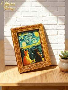 Muroi Mono 1 Refrigerator Tile, Vintage Art Wooden Mini Decorative Painting, Creative Home Kitchen Decoration, Artistic Gift. - View 7