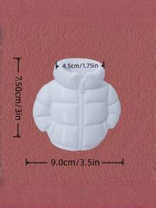 1PC Compact Plastic 3D Printed Down Jacket Style Creative Pen Holder Durable Lightweight Non Slip Scratch Resistant Easy Clean Desk Decoration Stationery Organizer For Office Home Study Room Gift For Friends Classmates Birthday Christmas Back - multicolor - View 7