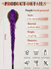 1PC Purple Woven Accessory, Suitable For Cosplay, Christmas Costumes, Role-Playing, Holiday Parties, New Year Celebrations, Anime, And Halloween Outfits. - multicolor - View 5