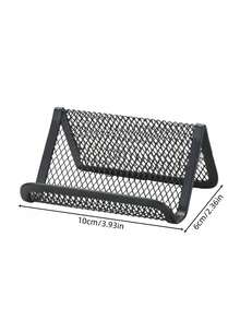 1PC Metal Wire Mesh Sturdy Durable Heavy Duty Black Business Card Holder Display Rack Stand For Office Home Trade Show Exhibition Desktop Organizer Tray Gift Card Note Memo Holder Space Saving Easy Access Visible - multicolor - View 7