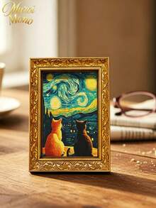 Muroi Mono 1 Refrigerator Tile, Vintage Art Wooden Mini Decorative Painting, Creative Home Kitchen Decoration, Artistic Gift. - View 4