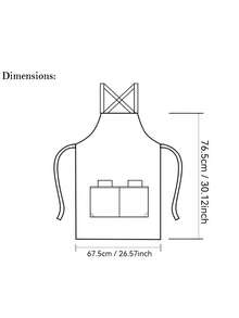 1pc Unisex Waterproof Apron With Pockets, Multi-Layer Canvas Material, Adjustable Design, Ideal For Chefs, Baristas And Servers - Multicolor - View 3