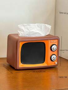1 hộp đựng khăn giấy hình tivi cổ điển retro sáng tạo, kệ lưu trữ đa năng trang trí để bàn cho phòng khách, phòng ngủ, văn phòng - Nhiều màu - Xem 9