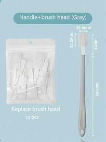 Disposable Toilet Brush Set, 1pc Handle + 10pcs Replaceable Heads For Deep, No Blind Spot Cleaning – Hygienic, Efficient, And Easy-To-Use Household Toilet Cleaning Tool. - multicolor - View 20