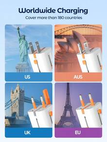 Teckwe This Multi-Functional Travel Power Strip Works In 150 Countries Worldwide,PC,Specs:10A 100-250V~ 50/60Hz 2500W Max - White - View 4