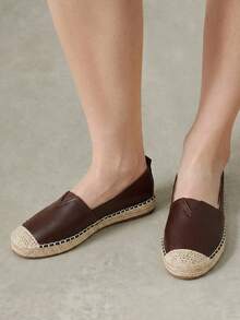 Styleloop Ladies Flat Straw Sandals Hemp Rope Shoes Bohemian Style, Suitable For Vacation, Daily Life, Leisure, Beach, Vacation, Travel - Coffee - View 9