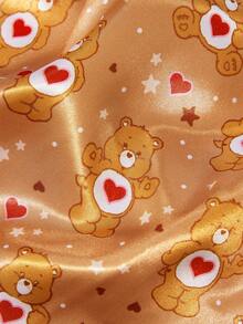 SHEIN X Care Bears Joint Women's Hair Cap & Headscarf Cap - Brown - View 4
