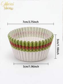 Muroi Mono 100 Cake Cups, Heat-Resistant, Suitable For Holding And Decorating Desserts. It Is Suitable For Family Gatherings, Dessert Shops, Parties, Halloween And Other Festivals To Make Cakes. - Style 4 - View 7
