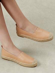 Styleloop Ladies Flat Straw Sandals Hemp Rope Shoes Bohemian Style, Suitable For Vacation, Daily Life, Leisure, Beach, Vacation, Travel Fall Shoes - Dark apricot - View 3