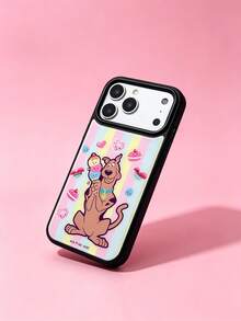 ShellaStory SCOOBY-DOO X SHEIN 時尚高端印花圖案手機保護殼設計，完美兼容 ，可愛時尚且精緻 - 彩色 - 查看 4