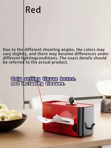 Wall‑Mounted No‑Drill Tissue Box Hanging Paper Holder For Bathroom Sink And Kitchen Cabinet Lightweight Sturdy Structure Easy Installation Fits Standard Tissues Practical Home Storage Organizer For Dorm Apartment Household - Multicolor - View 11