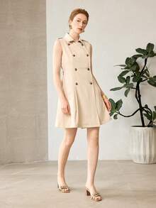 CUCCOO BIZCHIC 女款扣環設計時尚日常穿著高跟涼鞋夏季鞋 - 杏色 - 查看 3