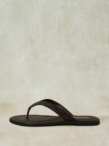 Styleloop Ladies, Thong Summer Style, Flat Sandals - Rust Brown - View 3