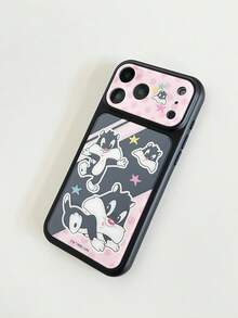 ShellaStory LOONEY TUNES X SHEIN 時尚高端印花圖案手機保護殼，完美兼容 ，可愛時尚且精緻 - 彩色 - 查看 7
