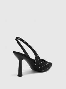 CUCCOO BIZCHIC Women's Pointed Toe Fashion High Heel Pumps Spring Shoes Spring Break Easter For Christmas Spring Shoes - Black/White - View 9