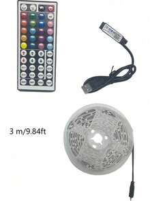 LED Strip Lights,  LED Tape Lights With Remote, Suitable For Bedroom, Room, Home Decor, Party, Holiday - multicolor - View 17