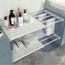 Adjustable Storage Rack - No-Drill Expandable Wardrobe, Kitchen, Bathroom Organizer | Space-Saving Extendable Rack Set, Suitable For Most RVs, Non-Electric - Multicolor - View 8