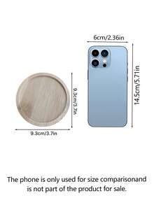 6‑Pack Bamboo Coaster Set With Holder, Natural Wood Coasters Waterproof Heat‑Resistant For Home Bar Kitchen Decor - Wood Color - View 3