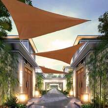 Foldable Waterproof Triangle Sunshade Canvas, Suitable For Outdoor Activities, Backyard Sun Shelter, Camping Tent, Sunshade Canopy. Waterproof Triangle Sunshade Canopy Blocks 98% Uv For Patio, Balcony, Gazebo, Outdoor Use - Multiple Styles - View 7