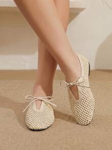 Styleloop Señoras, Uñas de Sauce, Hebillas, Zapatos Planos. - Albaricoque - Ver 2
