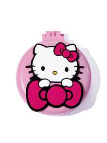 HELLO KITTY AND FRIENDS | SHEIN Round Foldable Air Cushion Hair Brush With PVC Cartoon Patch, Built-In Compact Mirror, Soft Massage Bristles, Portable 2-In-1 Cosmetic Comb For Girls Daily Travel Use - Pink - View 6