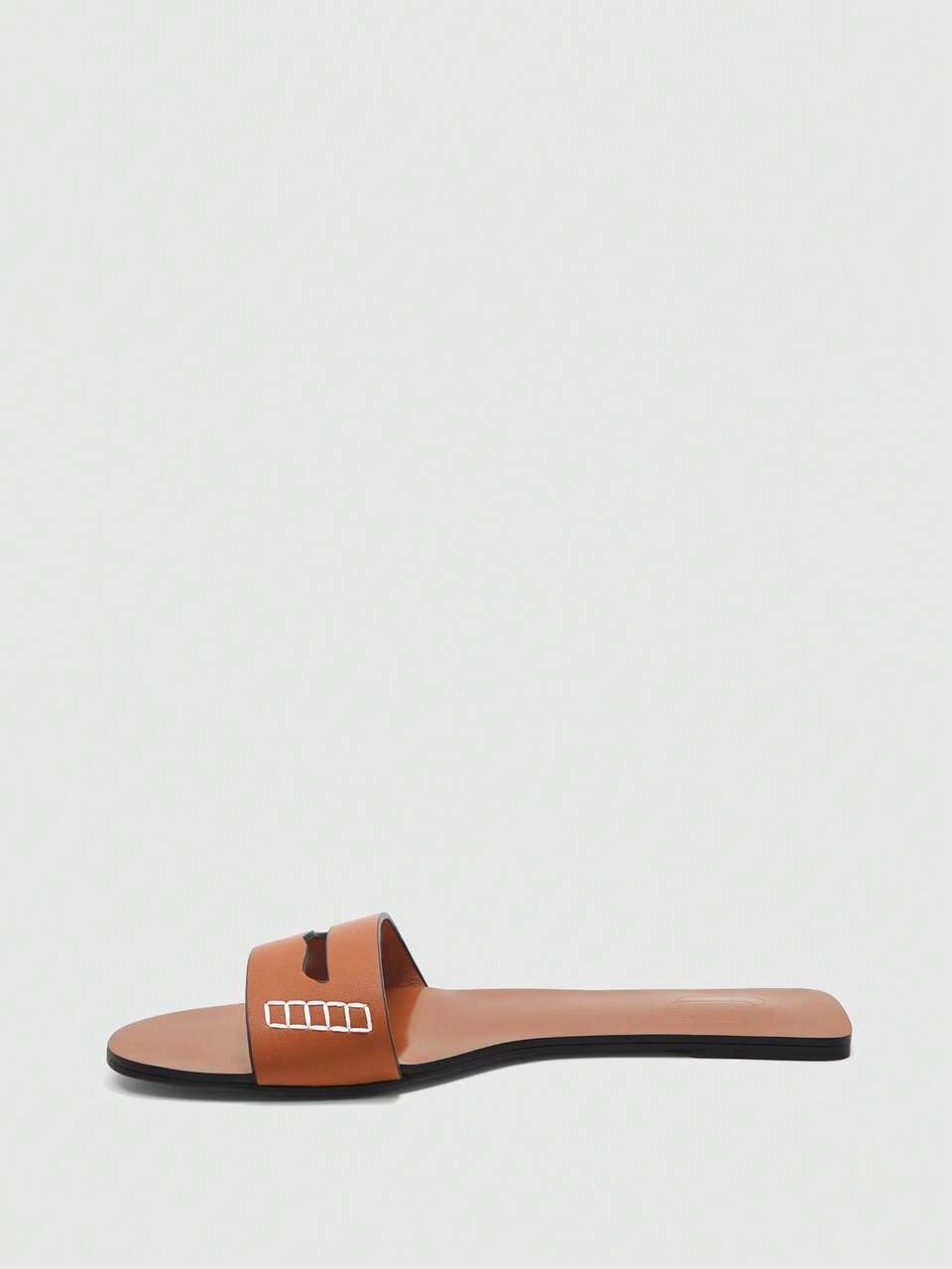 CUCCOO BIZCHIC Ladies Brown Fashion Minimalist Style With Flat Bottom Sandals