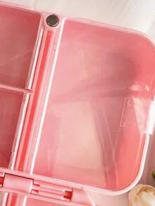 Portable Magnetic 7 Compartment Double Row Pill Case, Transparent Plastic Weekly Pill Organizer, Travel Storage Box For Medication Vitamins Trinkets Small Accessories - multicolor - View 8