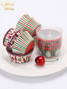 Muroi Mono 100 Cake Cups, Heat-Resistant, Suitable For Holding And Decorating Desserts. It Is Suitable For Family Gatherings, Dessert Shops, Parties, Halloween And Other Festivals To Make Cakes. - Style 3 - View 2