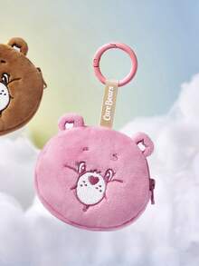 SHEIN X Care Bears 1個可愛卡通零錢包，立體造型，可收納硬幣、卡片、鑰匙等小物，可掛在包包上 - 粉色 - 查看 1