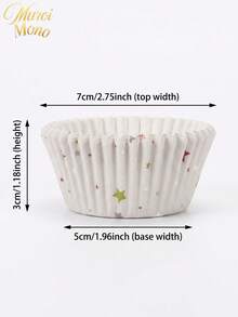 Muroi Mono 100 Cake Cups, Heat-Resistant, Suitable For Holding And Decorating Desserts. It Is Suitable For Family Gatherings, Dessert Shops, Parties, Halloween And Other Festivals To Make Cakes. - Style 1 - View 6