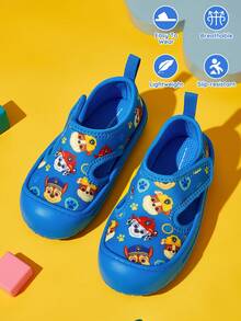 SHEIN | PAW Patrol 一雙兒童涼鞋，防撞趾頭設計，防滑耐磨透氣沙灘涼鞋 - 藍色 - 查看 1