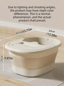1PC Portable Foldable Deep Tub Foot Soak Basin With Massage Roller Balls Heat Retaining Lightweight Space Saving For Home Travel Fatigue Relief Revitalize Gift For Mom Mother Day - Multicolor - View 7