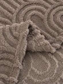 Cirelle Coffee Throw Blanket For Couch, Ultra Soft Plush Jacquard Fleece Blanket With Geometric Arch Pattern, Lightweight Warm Cozy Blanket For Bed, Sofa, Living Room Decor - coffee color - View 9