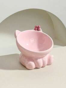 PETSIN Cat Bowl Ceramic Cat Food Bowl Cat Rice Bowl Pet Bowl Cute Cat Rice Bowl Pet Supplies - Multicolor - View 11