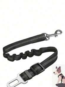 PETSIN 1 bộ dây kéo thú cưng bằng nylon, chống mài mòn, có thể thu gọn, dải phản quang nhìn rõ ban đêm, khóa cài, điều chỉnh được, tay cầm in hoa, dây an toàn ô tô nhiều màu cho đi dạo, lái xe, du lịch, phụ kiện thú cưng ngoài trời - Nhiều màu - Xem 13