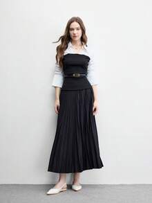 CUCCOO BIZCHIC 女款平底尖頭簡約米色後扣slingback女鞋，日常百搭輕量舒適通勤上班鞋 C - 米白色PU - 查看 6