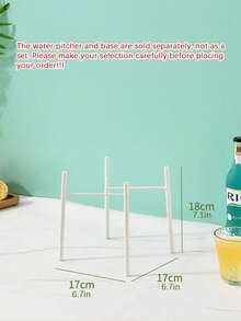 Rack, Lemon Fruit Tea Bucket, Juice Jar, Wine Bottle, Large Capacity, Suitable For Parties, Halloween, Christmas,The Water Pitcher And Base Are Sold Separately, Not As A Set. Please Make Your Selection Carefully Before Placing Your Order!!! - Transparent - View 17