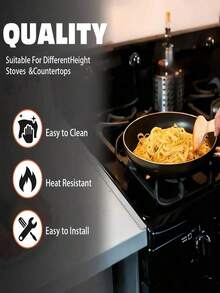 2/4 Pieces Stainless Steel Stove Gap Covers, Stove Gap Filler With Fine-Tuning Kit, Heat-Resistant Decorative Guard, Suitable For Stove Countertops And Between Countertops - View 10