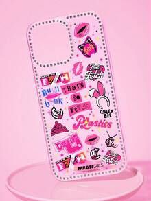 Mean Girls | SHEIN Bad Girl With Drill Shining Mobile Phone Case Anti-Drop Protective IPhone13-17 Mobile Phone Case - Multicolor - View 2
