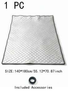 1-Piece Set Of Warm Curtains, Thermal Insulation, Window Screen, Winter Leak Proof, Waterproof, Sunshade, Sound Insulation, Double-Layer Thick Warm Curtains - Silver - View 11