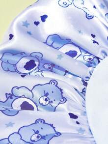 SHEIN X Care Bears 女款連體髮帽頭巾帽 - 藍色 - 查看 7