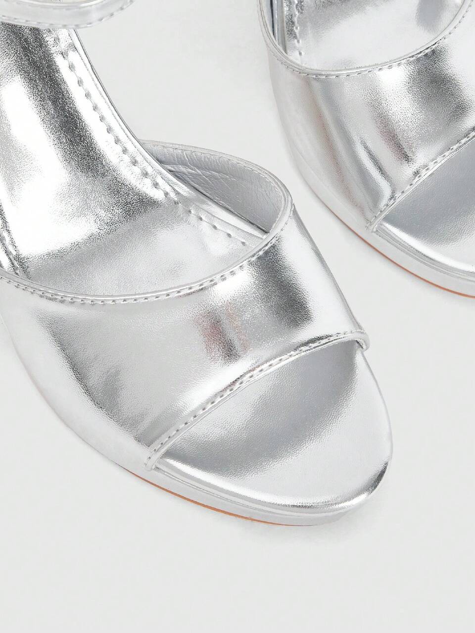 CUCCOO LuxiPop Women Shoes Light Luxury Royal Sister Style Women's Spring And Summer Banquet Dating Party Solid Color Open-Toed Back Buckle Stiletto Fashion Sandals
